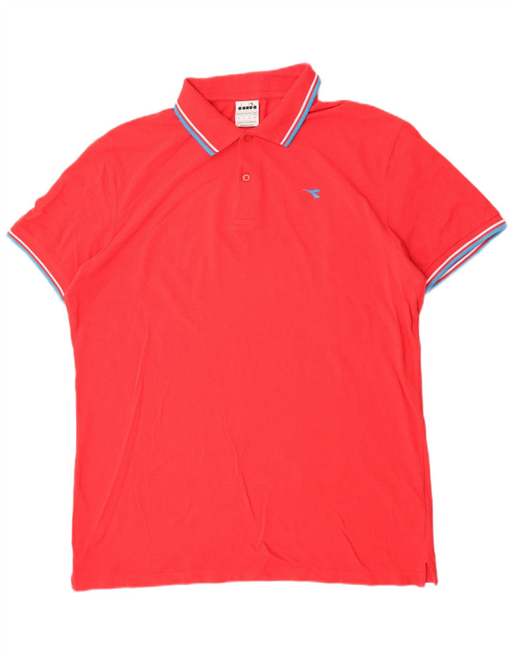 Diadora Polo Hombre 3XL Algodón Rojo