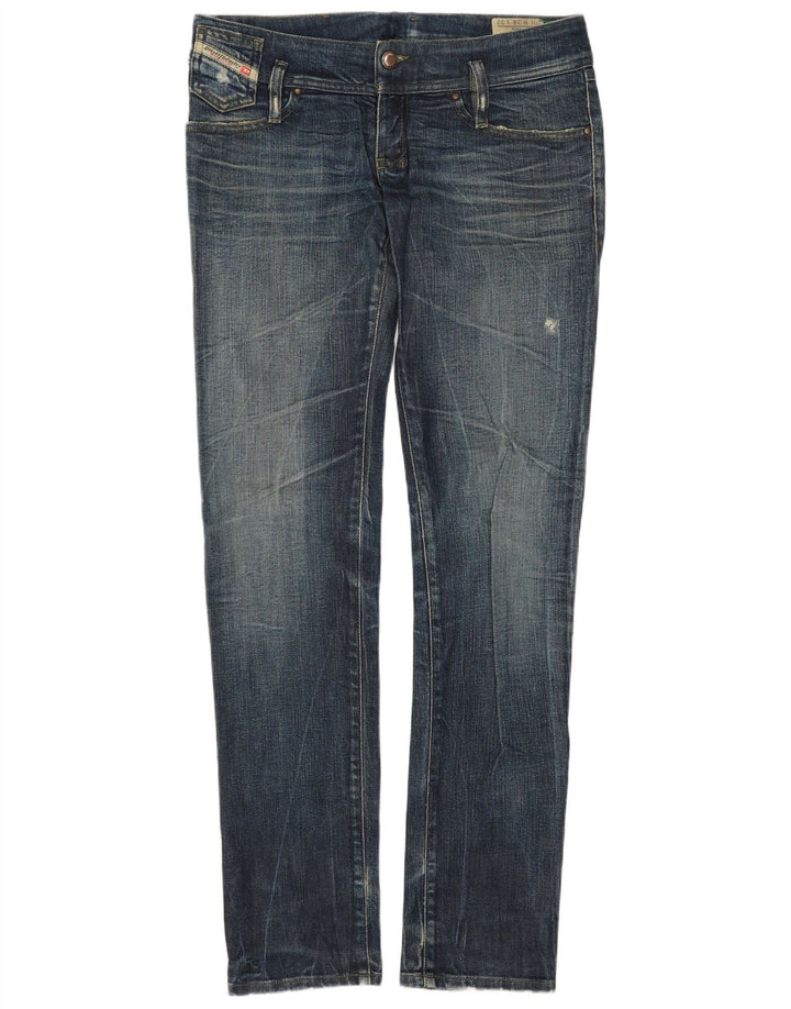 DIESEL Vaqueros Slim Mujer W28 L32 Azul Marino Algodón