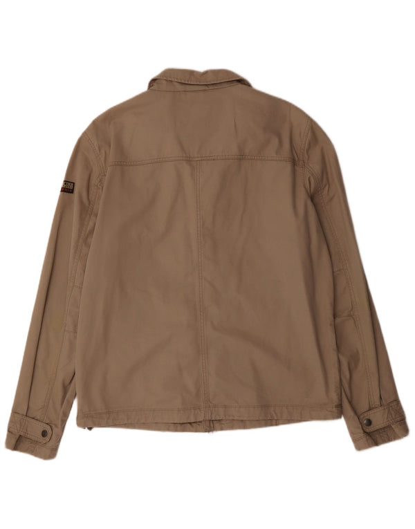 Napapijri Chaqueta Bomber para Mujer UK 40 XL Algodón Beige