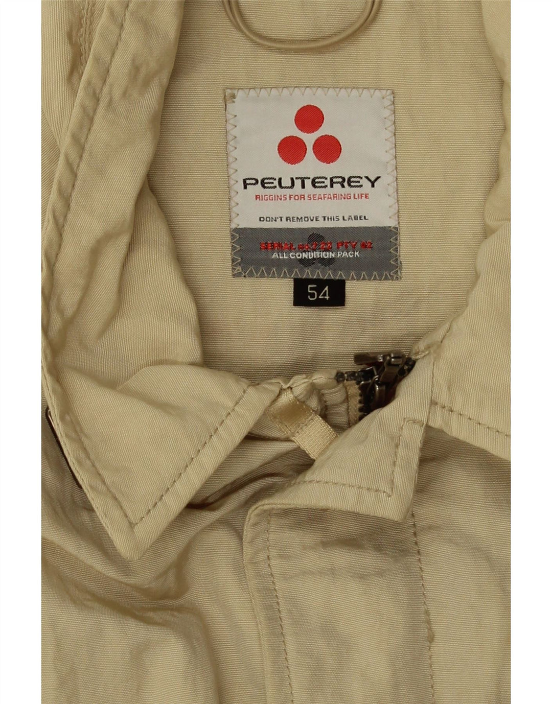 PEUTEREY Chaqueta bomber corta para mujer IT 54 3XL Poliamida beige