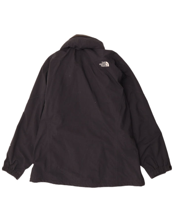 The North Face Hyvent - Chubasquero extragrande con capucha para mujer, talla 40, talla XL, color negro