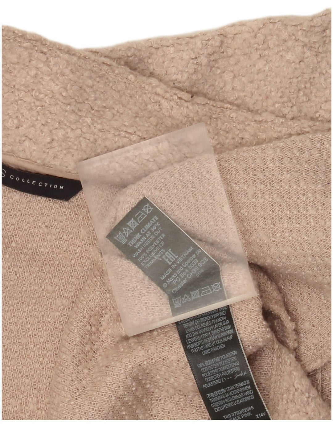 Marks & Spencer Abrigo para mujer UK 40 XL Poliéster rosa
