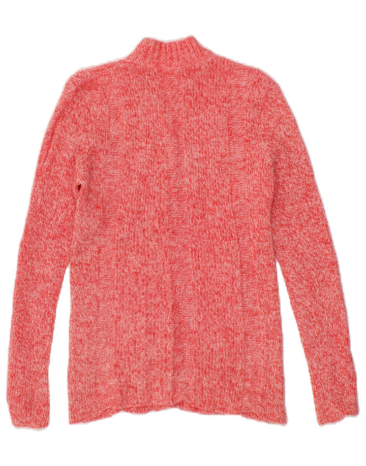 VINTAGE Womens Turtle Neck Jumper Sweater UK 14 Medium Pink Flecked Vintage Vintage and Second-Hand Vintage from Messina Hembry 