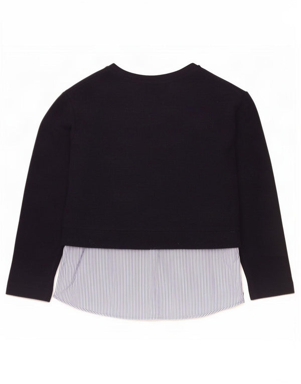 Marks & Spencer Top para mujer de manga larga UK 44 Large Azul marino Colorblock