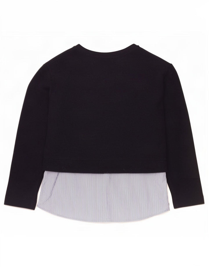 Marks & Spencer Top para mujer de manga larga UK 44 Large Azul marino Colorblock