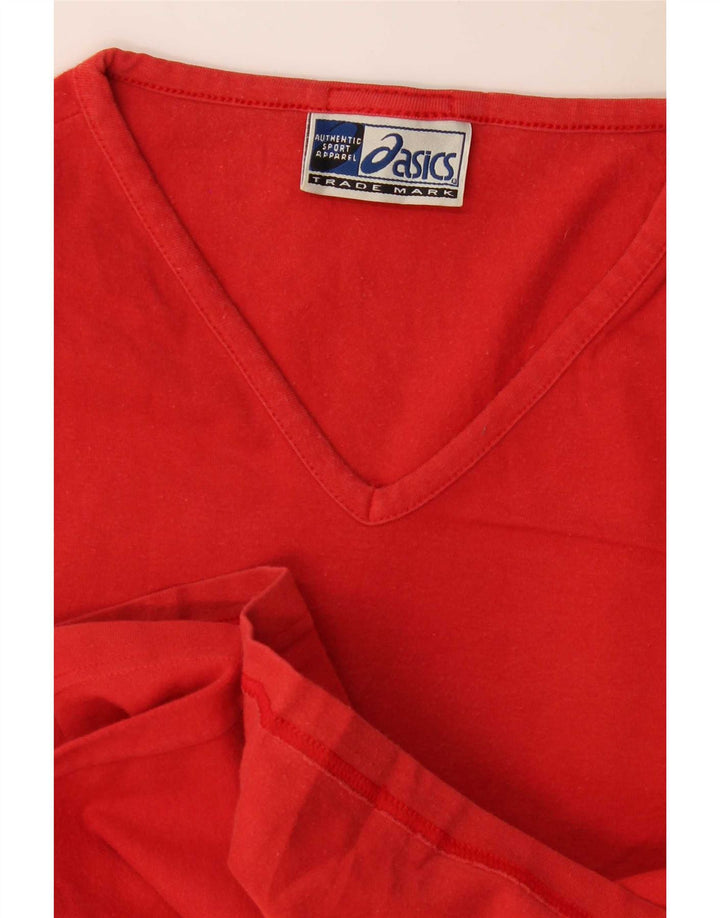 Asics Mujer Top Manga Larga UK 8 Small Rojo