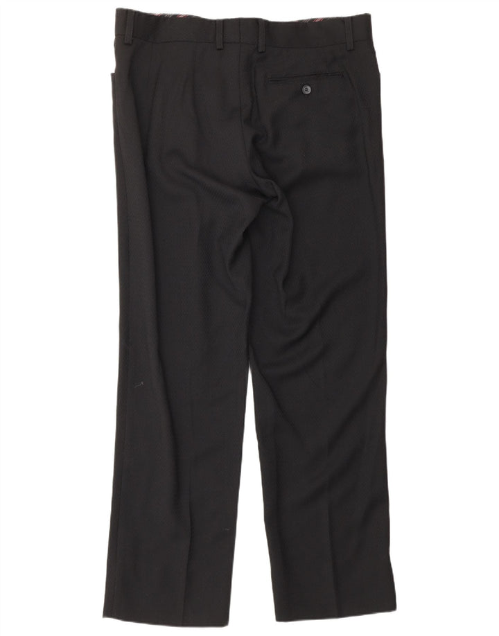 DOLCE & GABBANA Traje de 2 piezas para hombre IT 50 Large W36 L31 Lana virgen negra