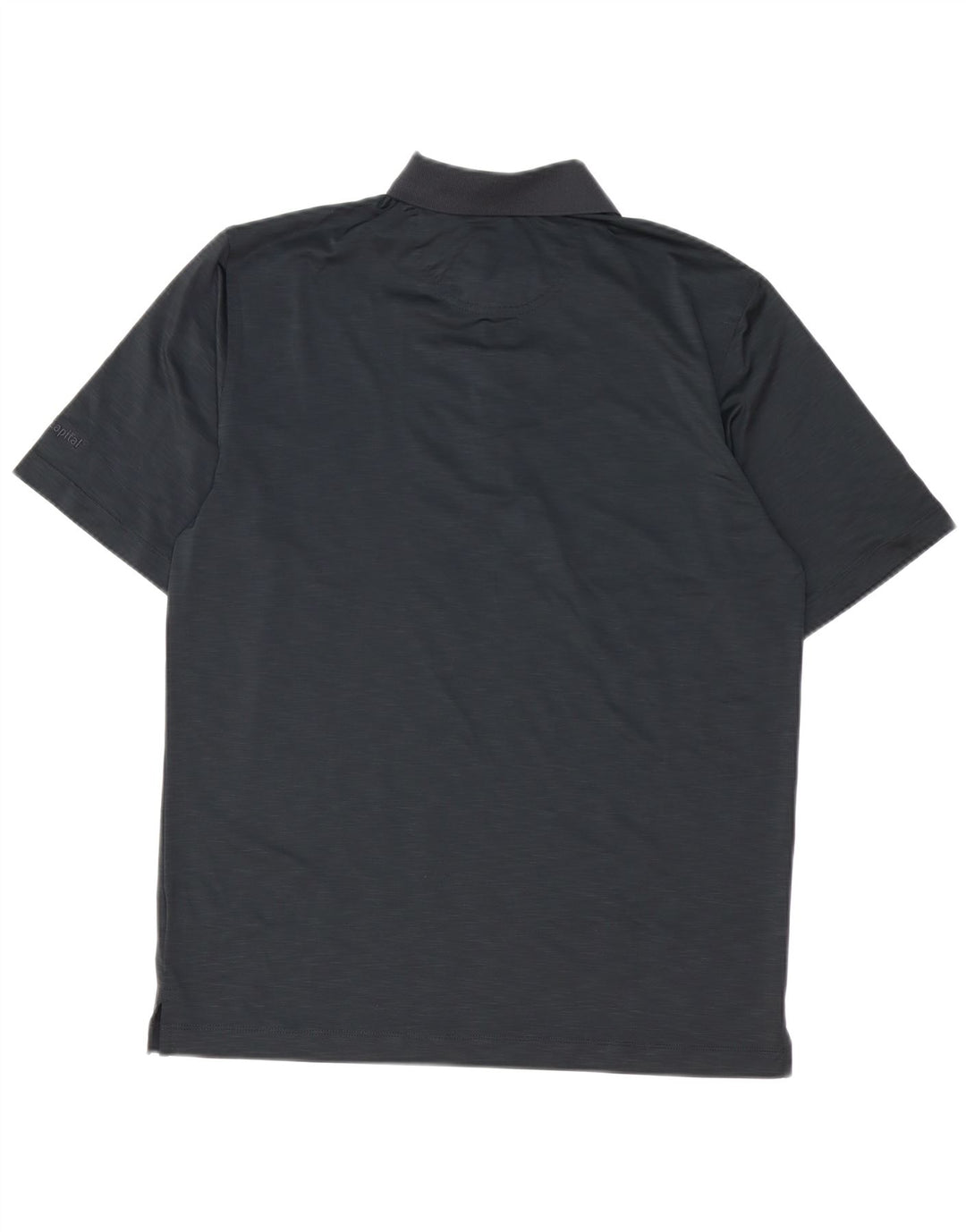 Greg Norman Polo para hombre pequeño poliéster negro