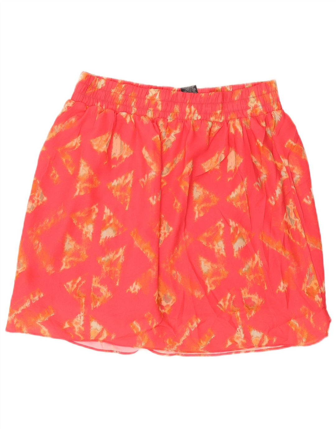 MOSSIMO Minifalda Mujer Grande W32 Poliéster Geométrico Rosa