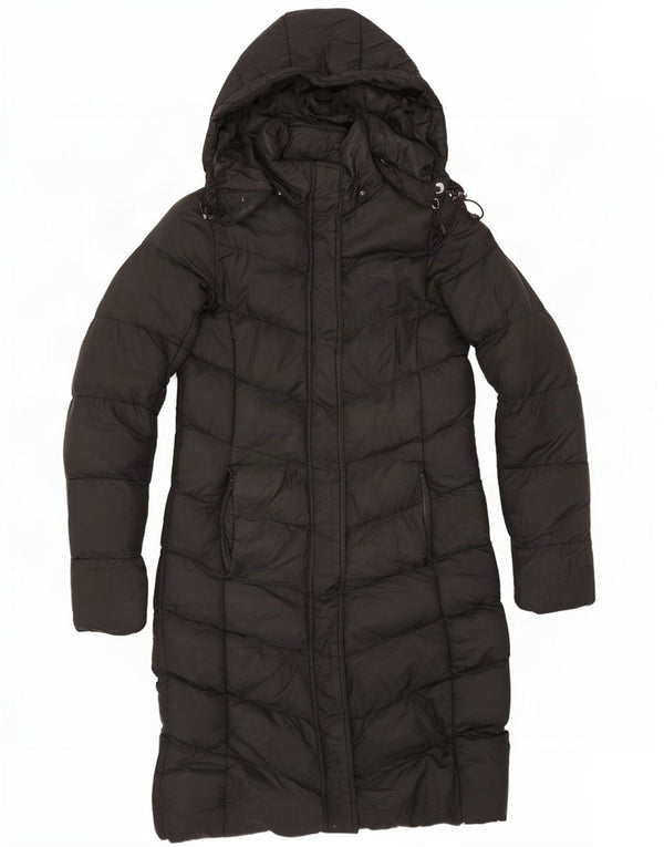 Abrigo acolchado con capucha para mujer Mountain Warehouse UK 8 Small Poliéster negro