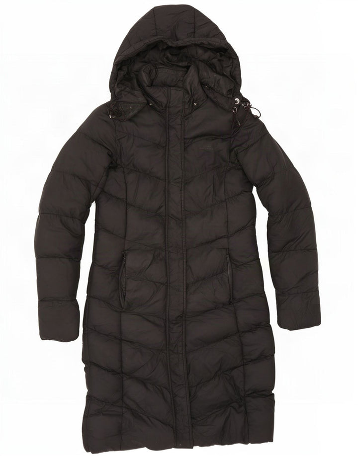 Abrigo acolchado con capucha para mujer Mountain Warehouse UK 8 Small Poliéster negro