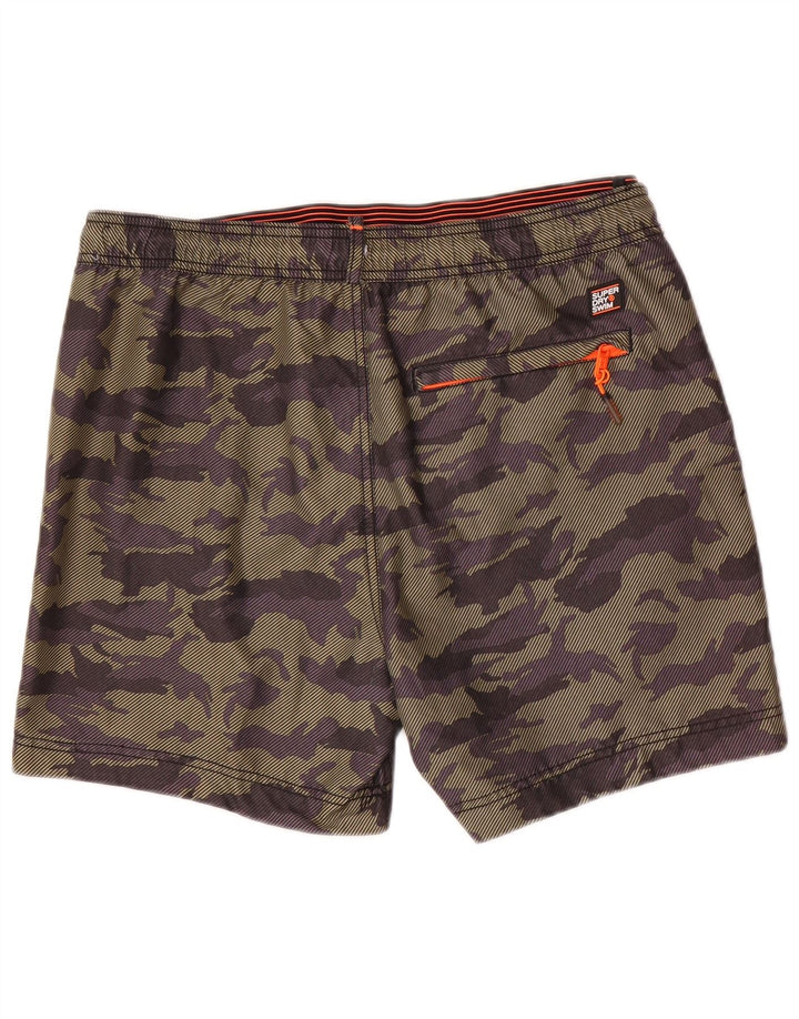 Superdry Shorts De Baño Gráficos Para Hombre Poliéster De Camuflaje Caqui Grande