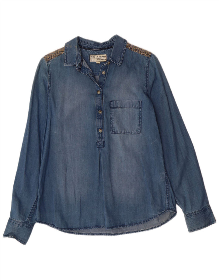 Camisa tipo jersey de mezclilla para mujer de Fat Face UK 40 Azul medio Algodón Bohemio