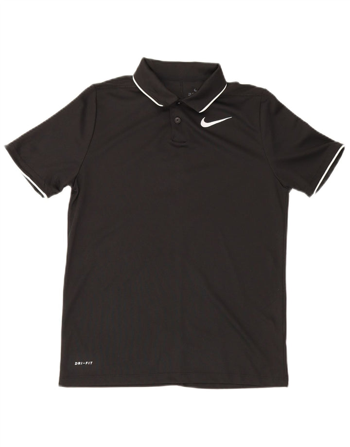 Nike Polo Dri Fit para niños 12-13 años Grande Poliéster Negro