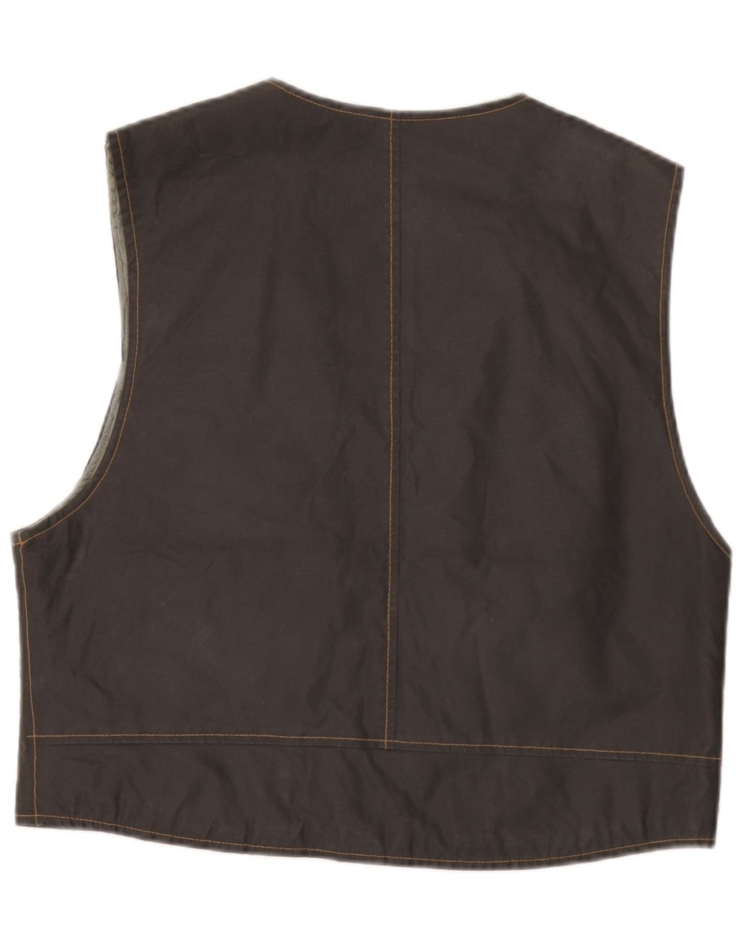 Vintage hombres Gilet pequeño algodón negro