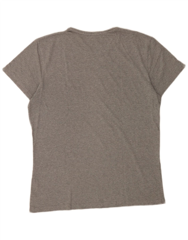 Timberland Camiseta gráfica para hombre Top de algodón moteado gris medio