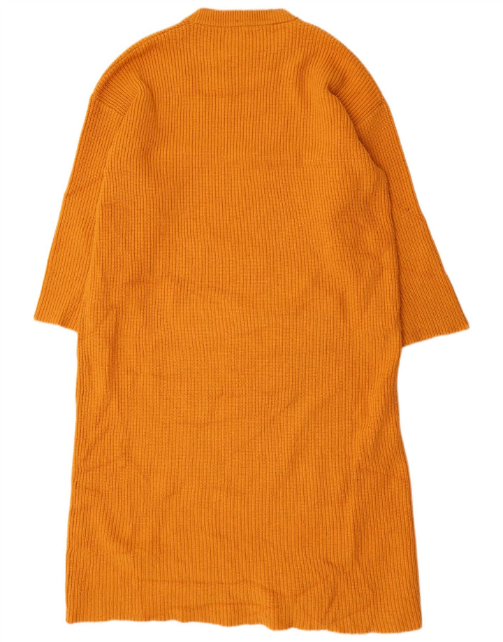 Zara Vestido tipo jersey extragrande para mujer UK 44 Naranja mediano