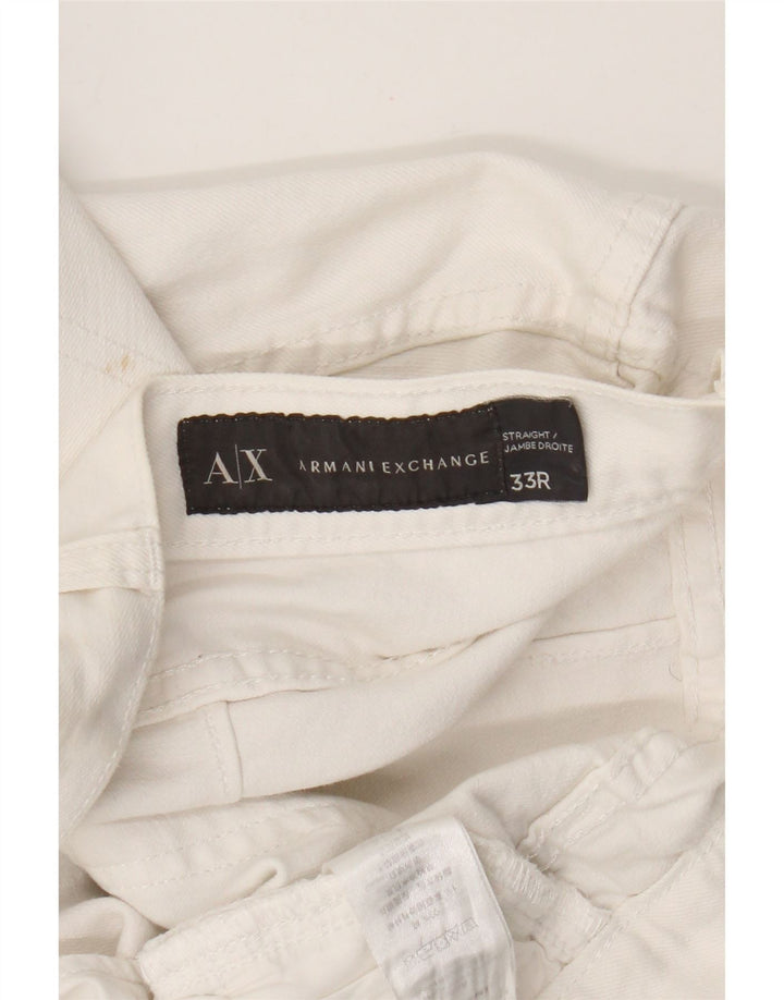 Armani Exchange Vaqueros Slim para Hombre W33 L28 Algodón Blanco