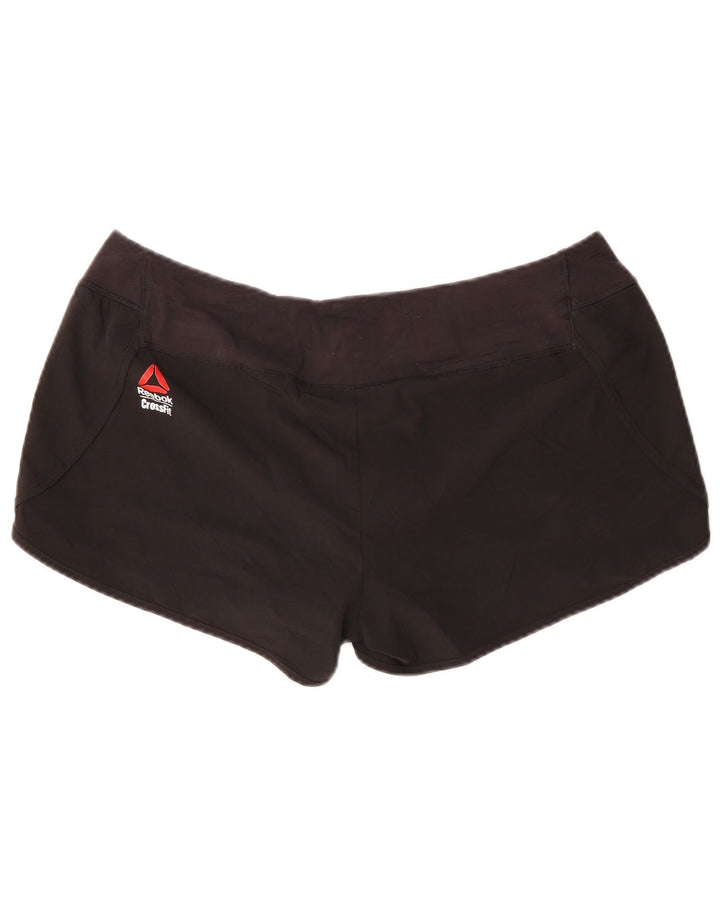 REEBOK Pantalones cortos deportivos para mujer ES 20/22 XL Negro Poliéster