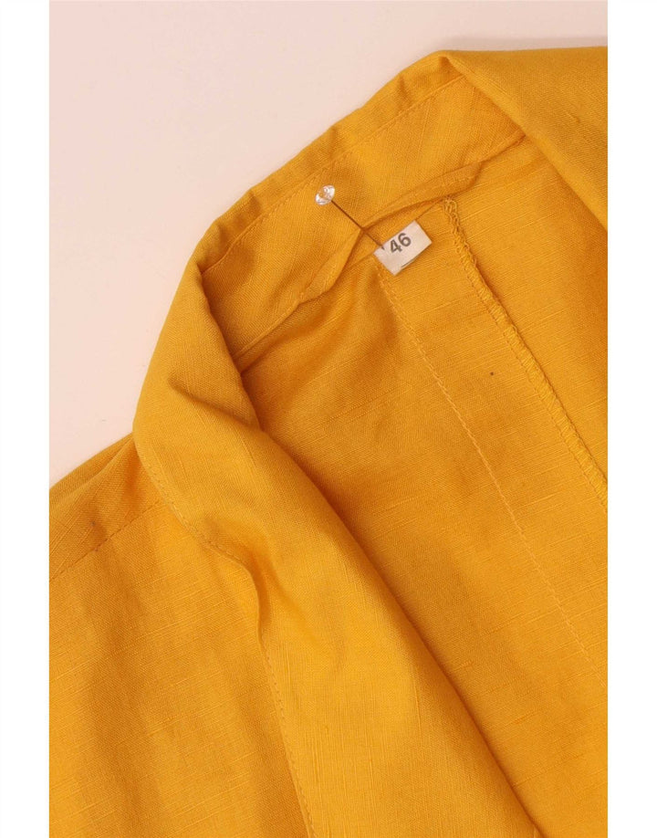 Conjunto vintage de 2 botones para mujer IT 46 Grande W32 Amarillo