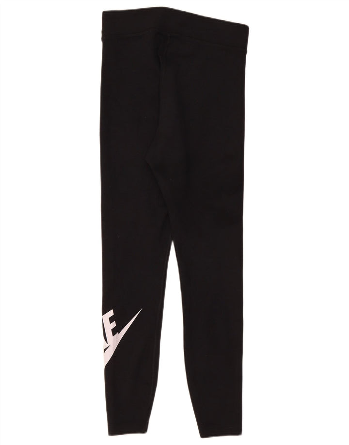 Nike - Leggings gráficos para mujer (talla 40), algodón negro mediano