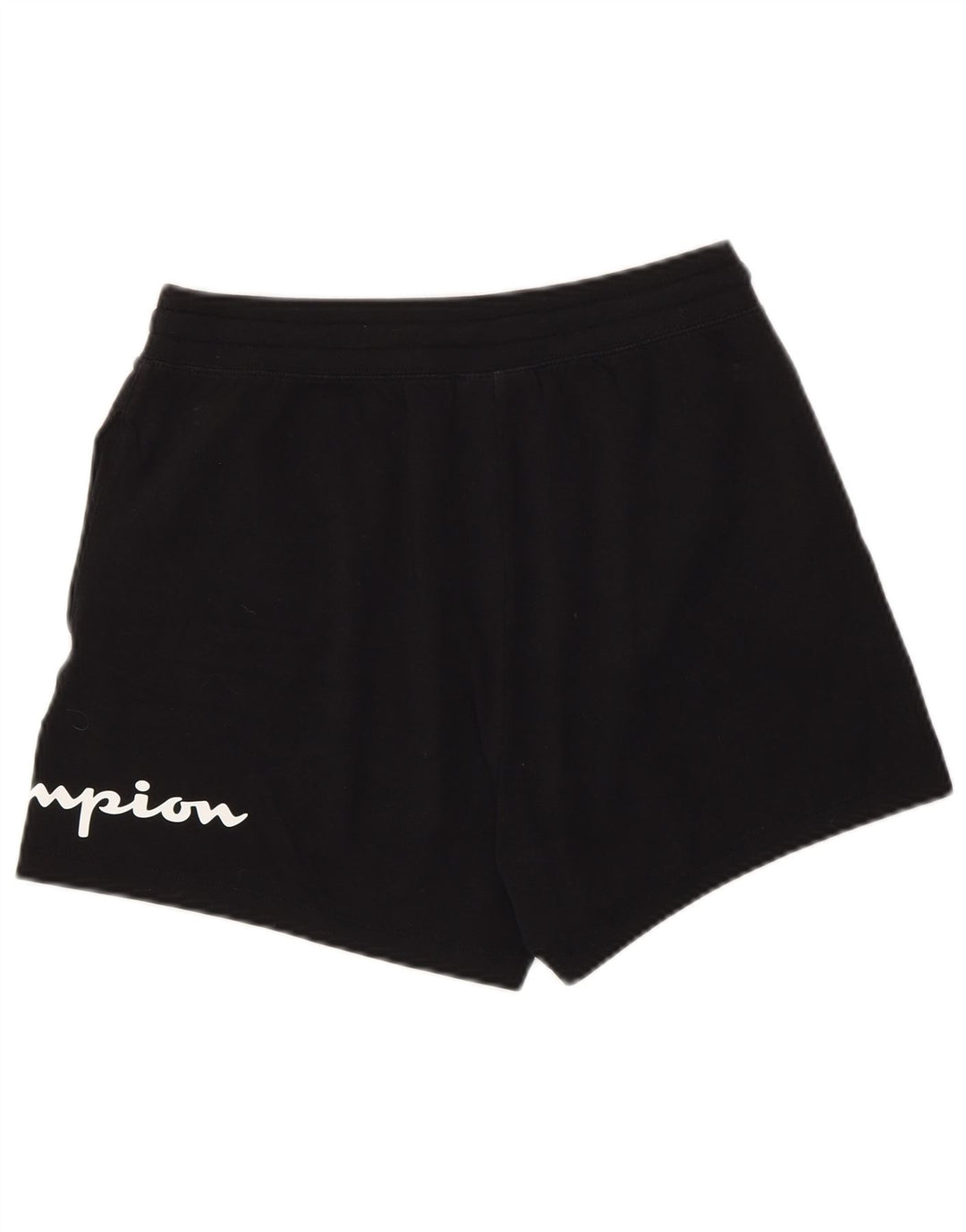 Champion Shorts deportivos gráficos para mujer UK 12 Medium Black Cotton