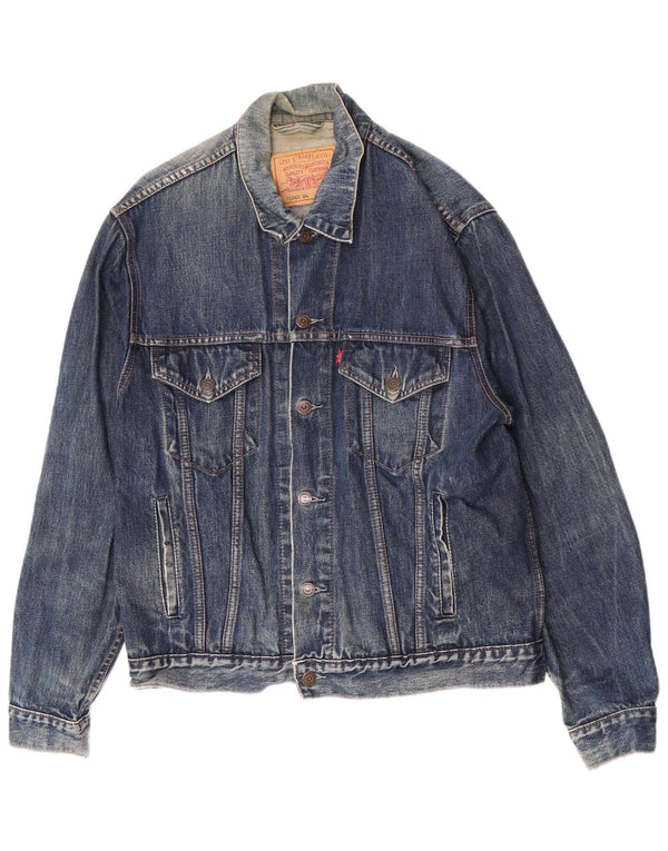 Levi's Mens 70503 Chaqueta Vaquera UK 40 Grande Algodón Azul