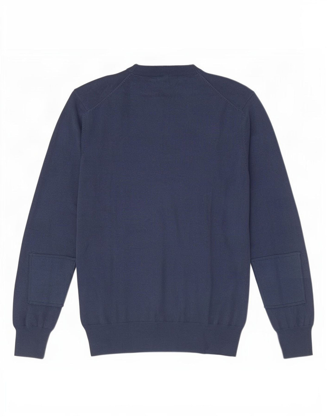 Avirex - Jersey con cuello en V para hombre, talla grande, algodón azul