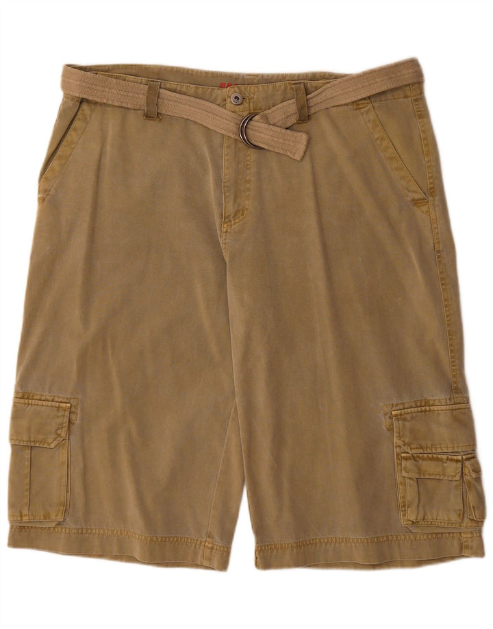 Broadway Pantalones cortos cargo para hombre W36 Algodón caqui grande