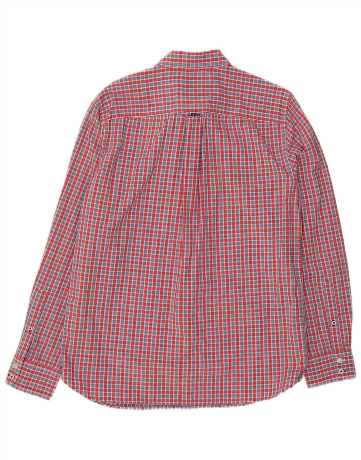 Crew Clothing Mens Classic Fit Shirt Medium Red Gingham Cotton