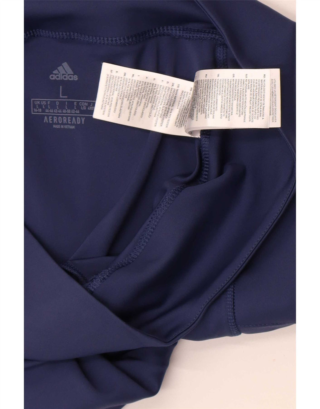Adidas Mujer Aeroready Leggings UK 40 Grande Azul Marino Poliéster