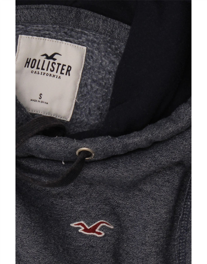 HOLLISTER Sudadera con capucha para hombre, talla pequeña, azul marino