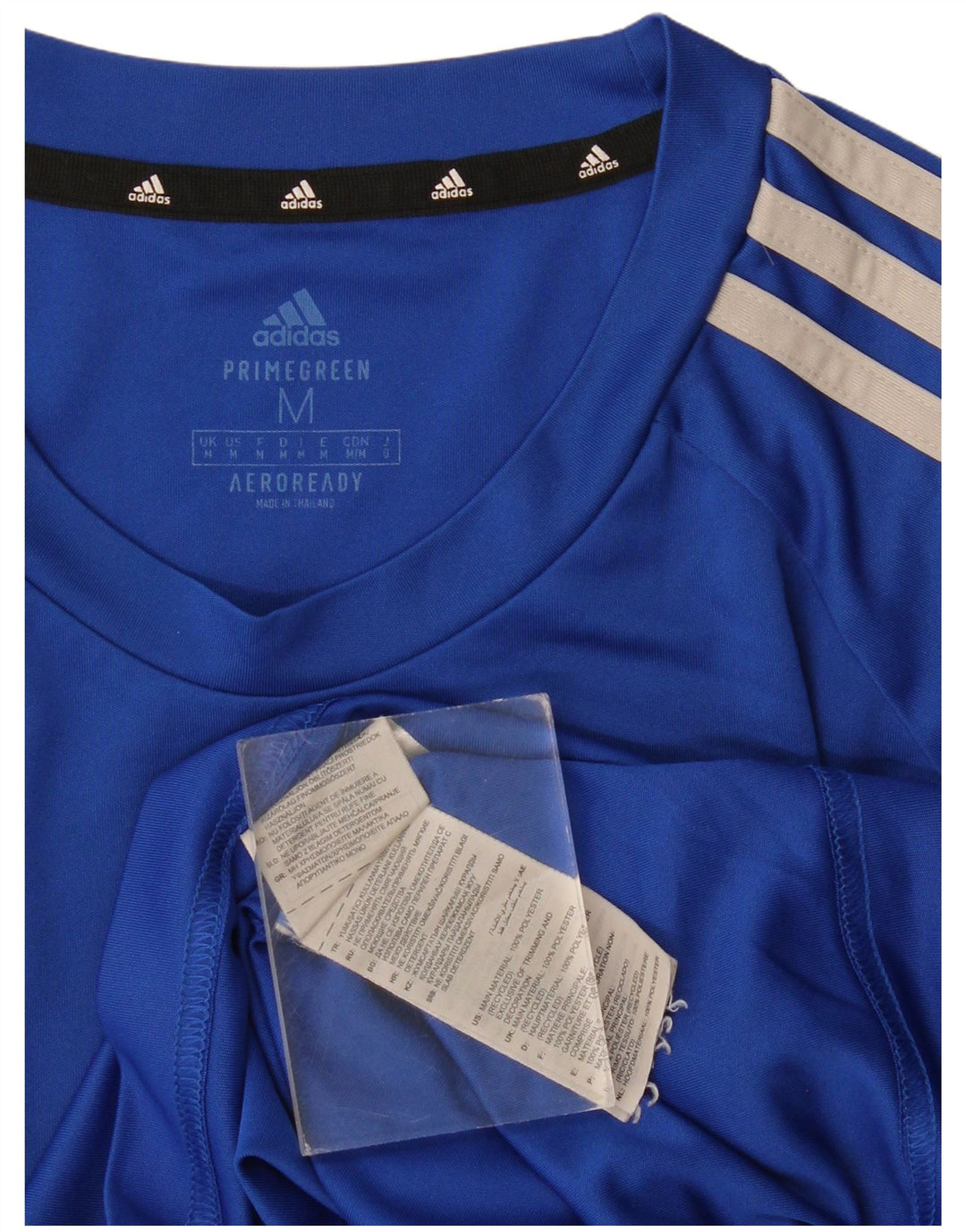 Adidas Hombre Aeroready Camiseta Top Azul Medio Poliéster