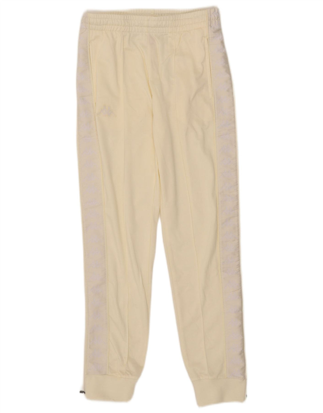 Kappa Hombre Pantalones De Chándal Gráfico Joggers XS Off White Poliéster