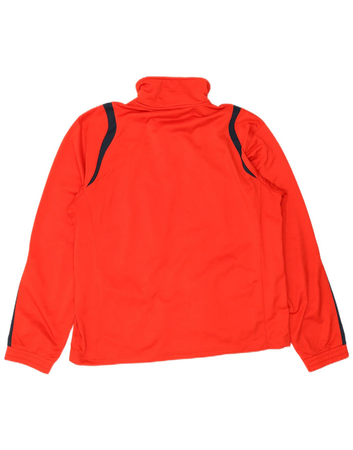 Umbro Hombre Chándal Top Chaqueta XL Rojo Colorblock Poliéster