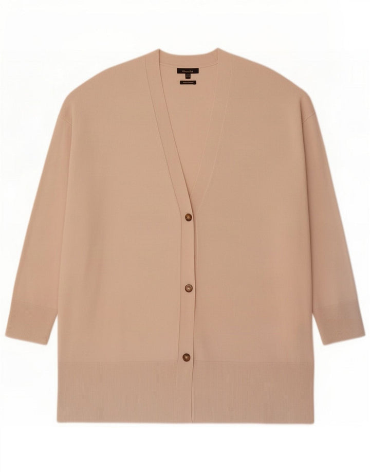 Massimo Dutti Cárdigan largo extragrande para mujer UK 44 Medium Beige