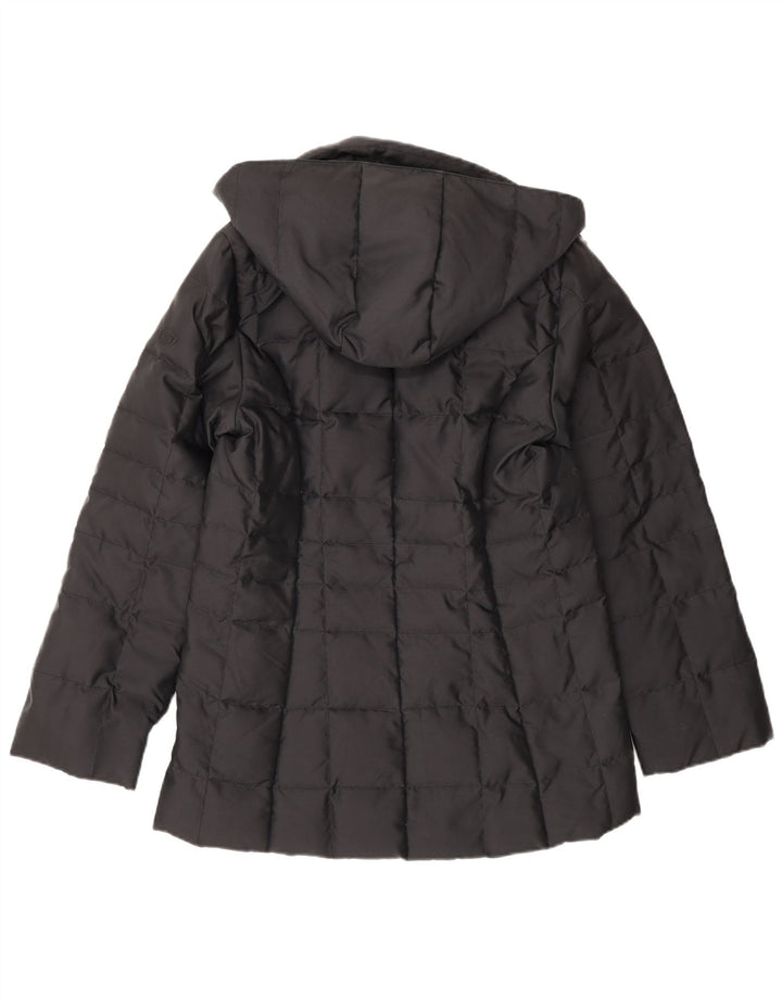 Sergio Tacchini Chaqueta acolchada con capucha para mujer UK 6 XS Poliamida negra