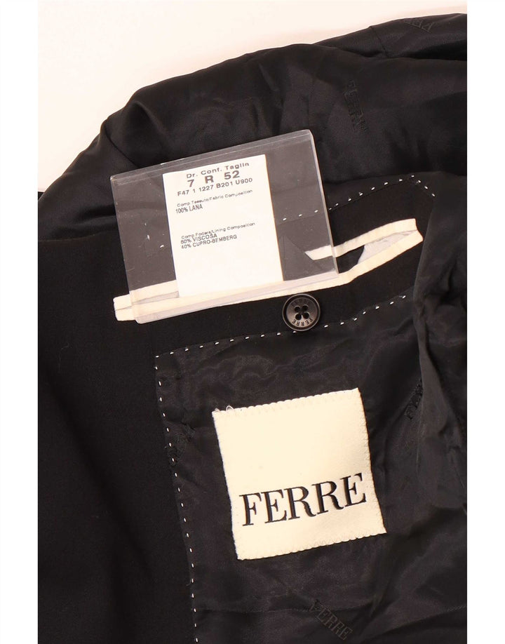 Ferre Chaqueta tipo blazer de 3 botones para hombre IT 52 XL Lana negra