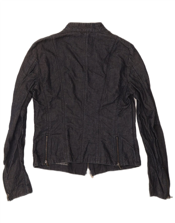 Meltin' Pot Chaqueta vaquera para mujer Reino Unido 12 Algodón azul marino mediano