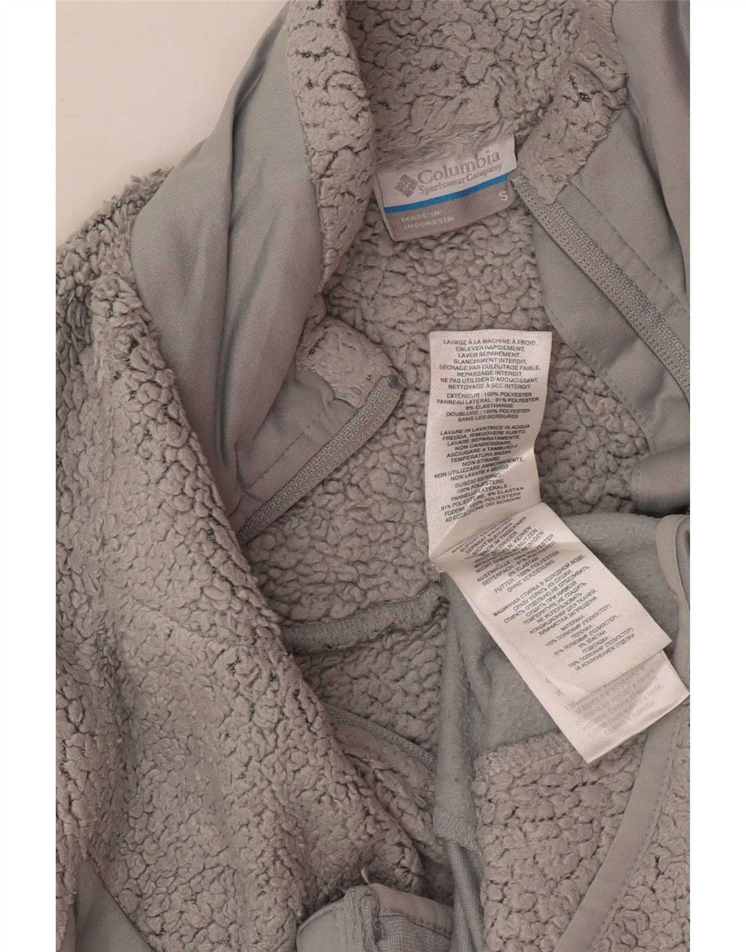 Columbia Chaqueta polar para mujer UK 10 Small Gris Poliéster