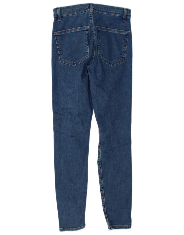 Topshop Vaqueros ajustados desgastados Joni para mujer W28 L27 Algodón azul