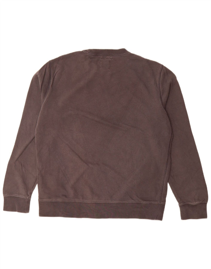 Marks & Spencer Hombre Sudadera Jumper Grande Gris Algodón