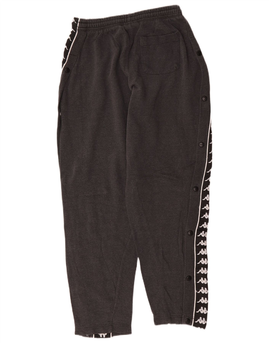 Kappa Hombre Pantalones De Chándal Gráfico De Algodón Color Block Gris Medio