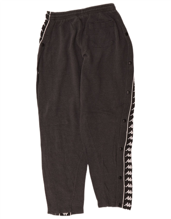 Kappa Hombre Pantalones De Chándal Gráfico De Algodón Color Block Gris Medio