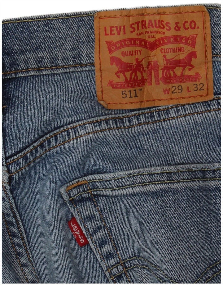 LEVI'S Vaqueros ajustados 511 para hombre W29 L32 Azul