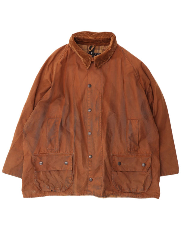 Barbour Chaqueta de algodón encerado Beaufort para hombre UK 44 2XL Algodón marrón