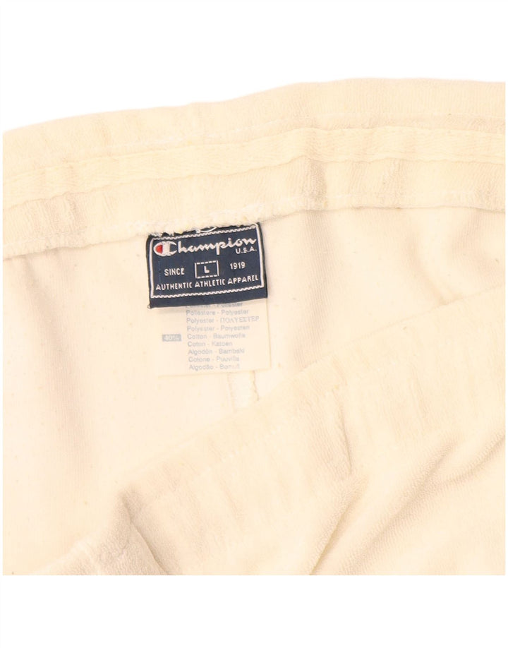 Champion Pantalones cortos deportivos para mujer UK 44 Poliéster beige grande