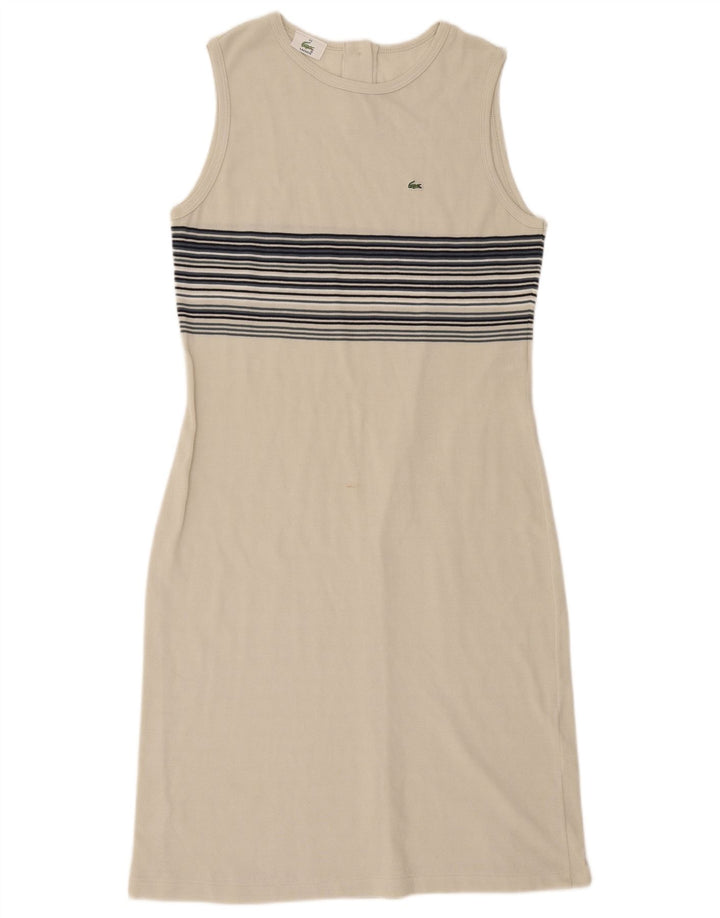 Vestido ajustado Lacoste para mujer talla 44 grande blanco a rayas