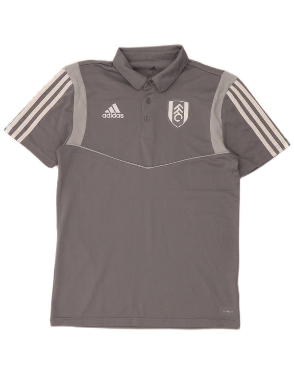 Adidas Mens Climalite Polo Polo Pequeño Gris Colorblock Poliéster