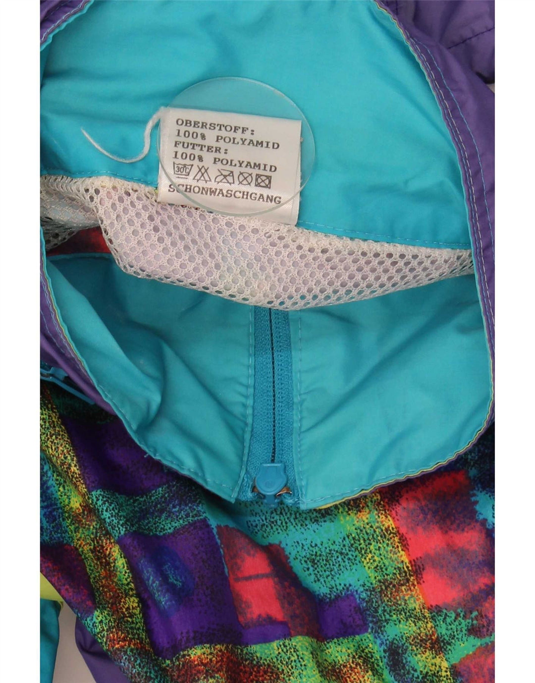 Shamp Chaqueta impermeable con capucha para hombre EU 48/50 Medium Multicolor Colourblock
